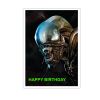Alien Xenomorph Birthday Card